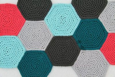alfombra hexagonos
